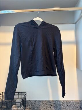 lululemon athletica Black Hooded Bomber Jacket